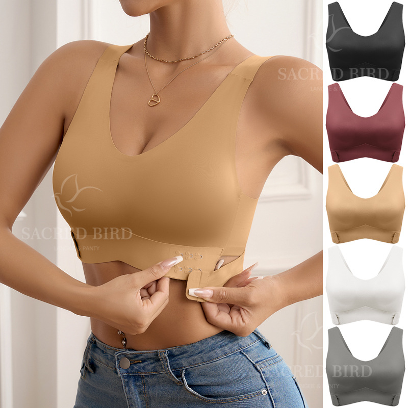 Mastectomy Bra Pocket - 핫세일 부드러운 아이스 실크 무봉제 여성