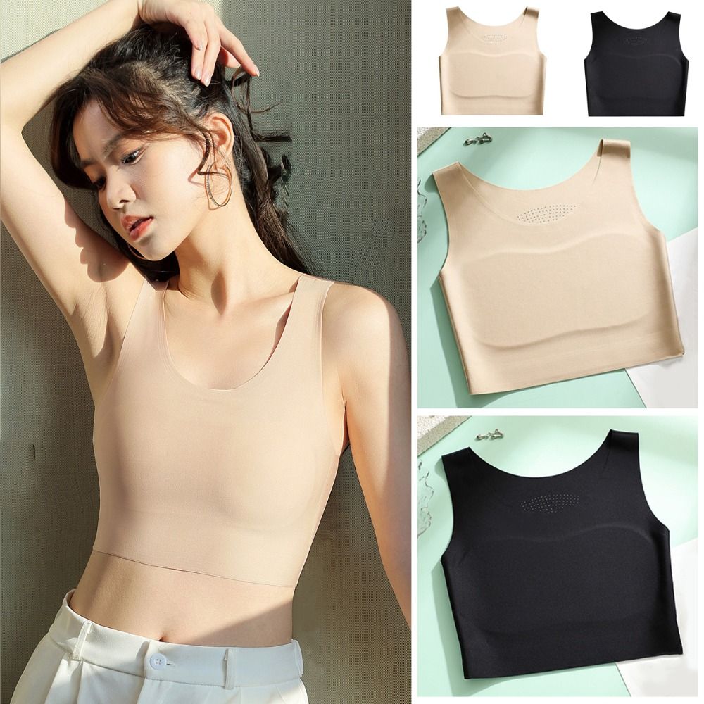 여성용 아이스 실크 심리스 무선 브라, U넥 슬림 플랫 - Minimizer Bra Women 리뷰 및 가격