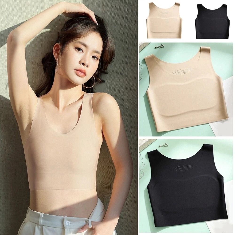 여성용 아이스 실크 심리스 무선 브라, U넥 슬림 플랫 - Minimizer Bra Women 리뷰 및 가격