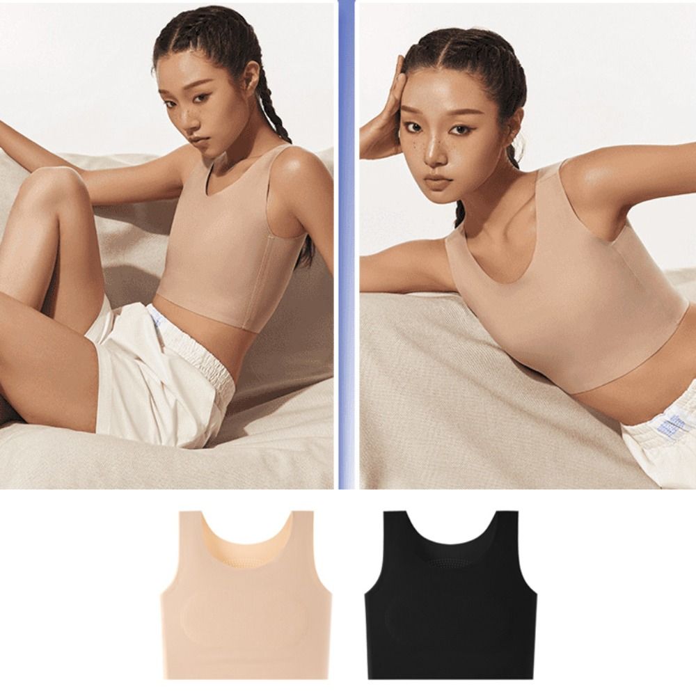 여성용 아이스 실크 심리스 무선 브라, U넥 슬림 플랫 - Minimizer Bra Women 리뷰 및 가격