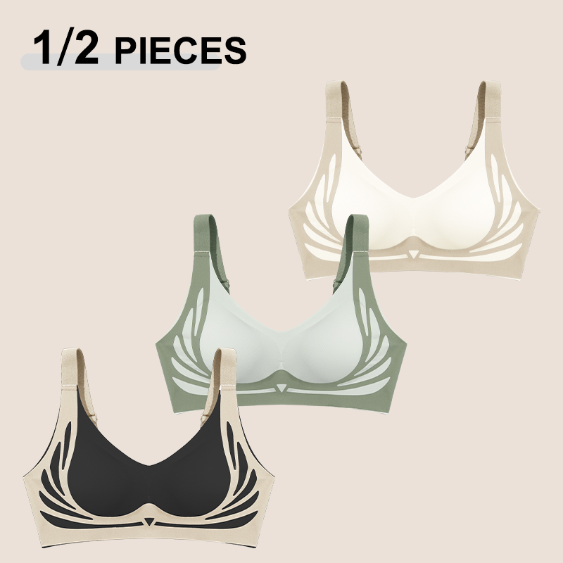 1/2개/세트 여성 푸쉬업 브라 심리스 편안한 엔젤 윙 - Mastectomy Bra Pocket 리뷰 및 가격