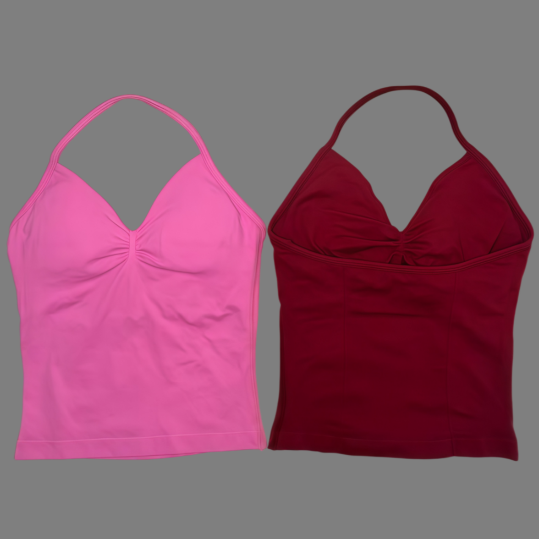여성용 운동용 탱크탑, 홀터넥 디자인, 내장형 브라,  - T Shirt Bra Seamless 리뷰 및 가격