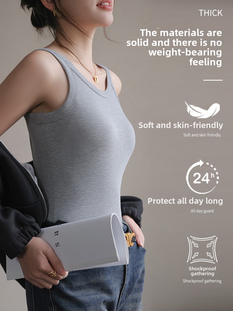2025 여름 여성 Strappy Tank Top 내장 - T Shirt Bra Seamless 리뷰 및 가격