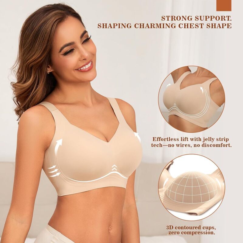 여성용 심리스 무선 푸쉬업 브라 풀커버 와이드 스트랩  - Mastectomy Bra Pocket 리뷰 및 가격