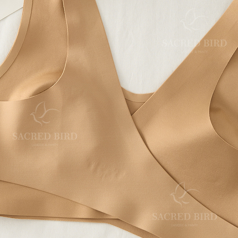 핫세일 부드러운 아이스 실크 무봉제 여성 브라 와이어프 - Mastectomy Bra Pocket 리뷰 및 가격